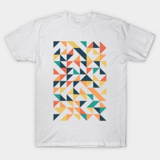 Creative Geometric Colourful Triangle Pattern T-Shirt